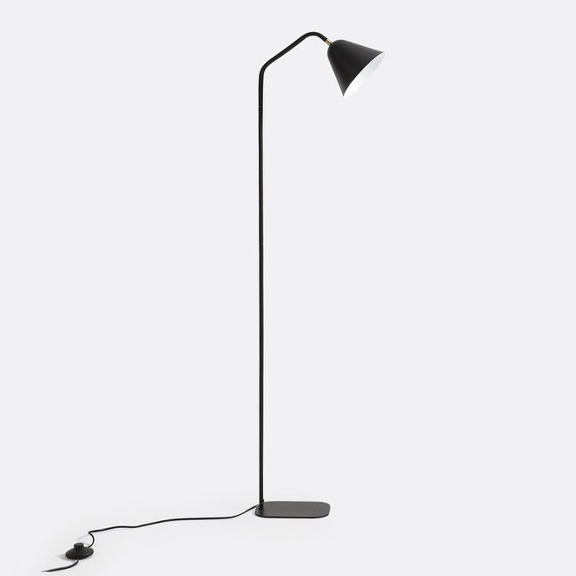 Lampadaire en métal fer, Copita Couleur noir mat <span itemprop=