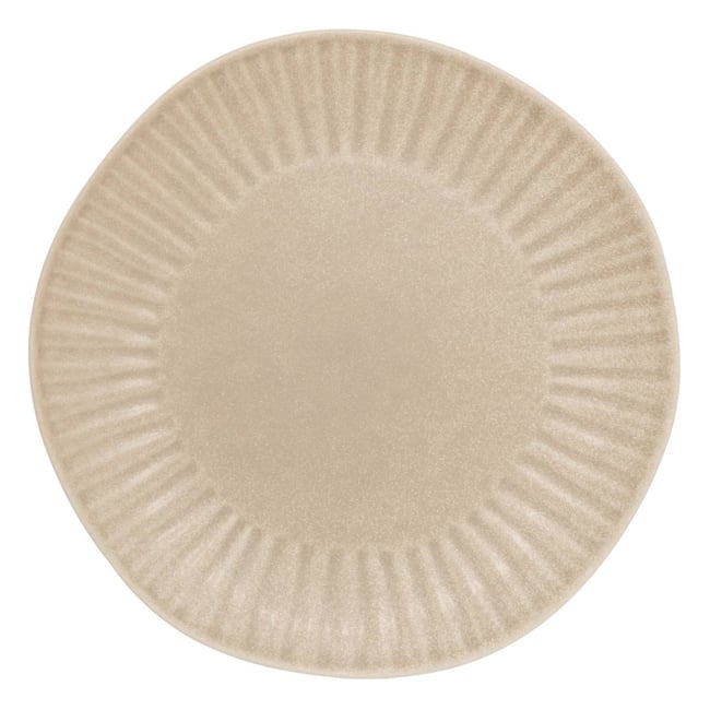 Lot de 4 assiettes dessert ronde en faïence NYERO - ATMOSPHERA