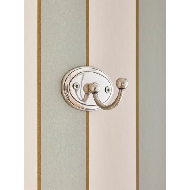 Patère en métal Eugénie Couleur argente <span itemprop=