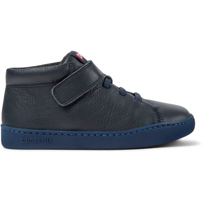Bottines Peu Touring cuir bleu foncé <span itemprop=