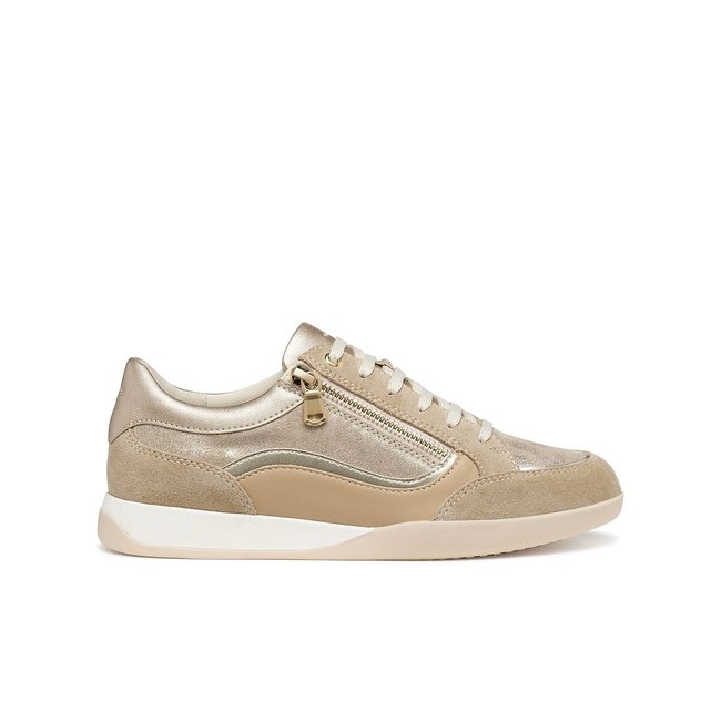 Baskets respirantes zippées, MARYEMY  taupe <span itemprop=