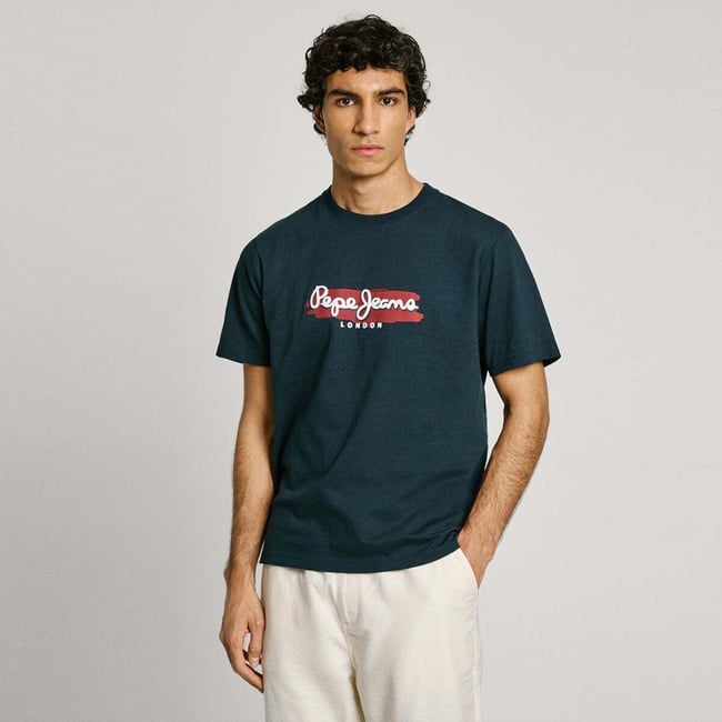 T-Shirt Coupe Regular Avec Logo - PEPE JEANS