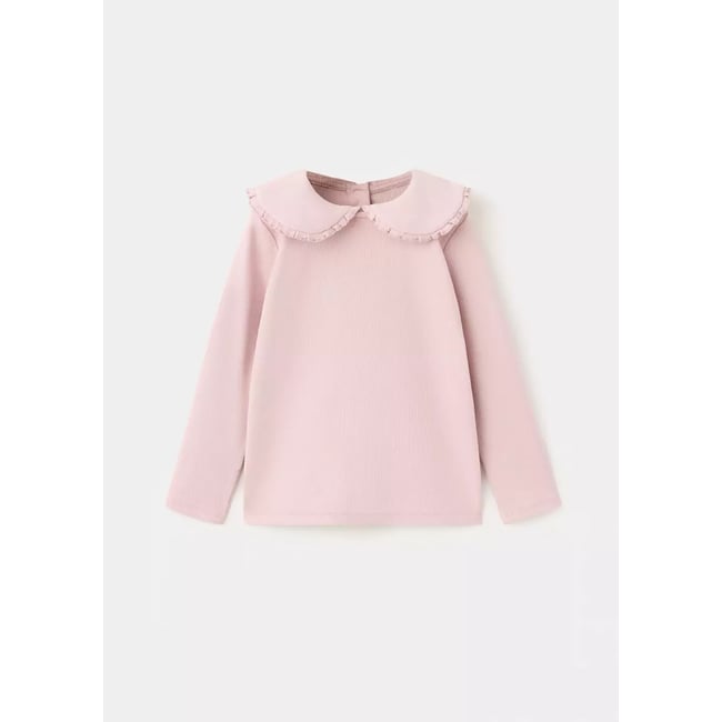 T-shirt en coton col Claudine - MANGO BABY