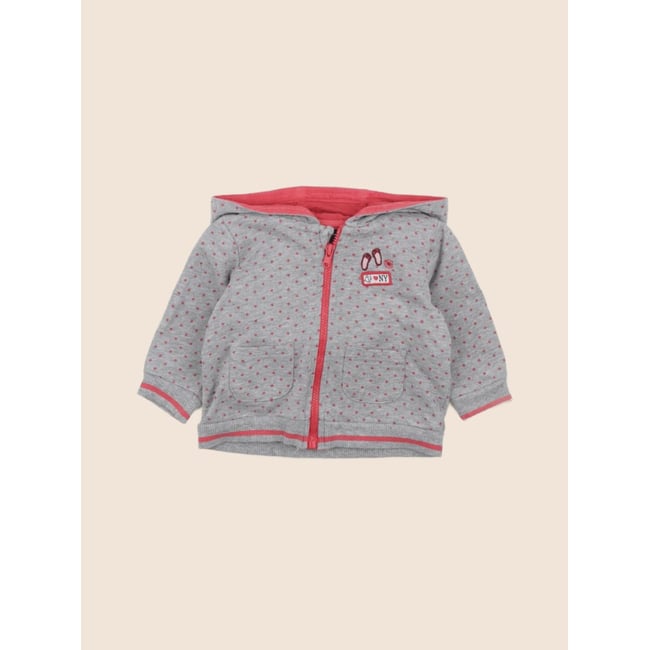 Sweat - Très bon état gris, rose <span itemprop=
