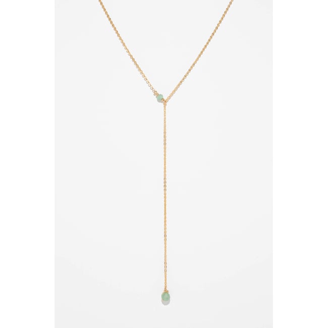 Collier Vice versa Stella - Emeraude/Aventurine émeraude <span itemprop=