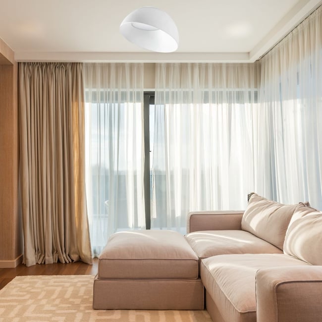 Plafonnier    COROLLA Couleur blanc <span itemprop=