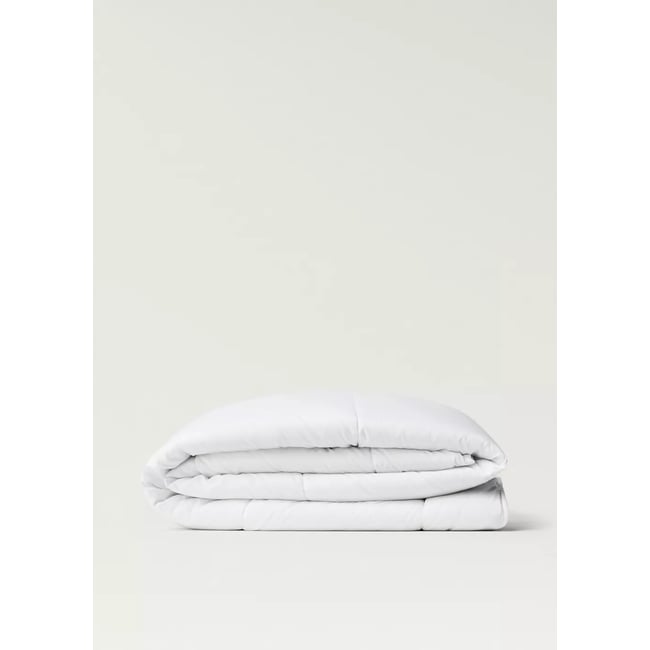 Couette en microfibre 125g lit 150/160cm Couleur blanc <span itemprop=