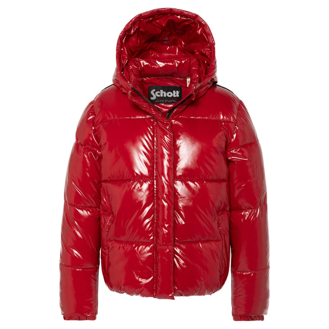 Blouson shiny à capuche enfant - SCHOTT