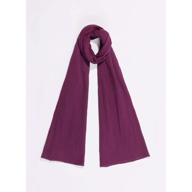 Foulard rectangulaire en gaze de coton bio BUTCH - LA FIANCÉE