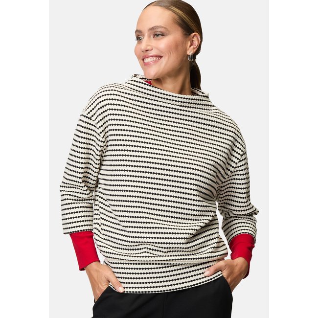 Sweatshirt milleraies à manches 3/4 - ZERO
