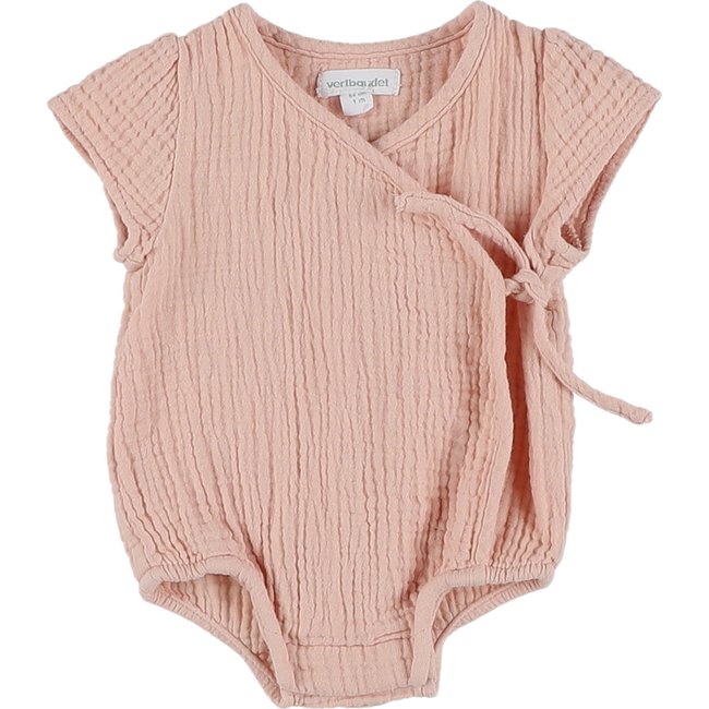 Barboteuse gaze de coton - Très bon état rose <span itemprop=