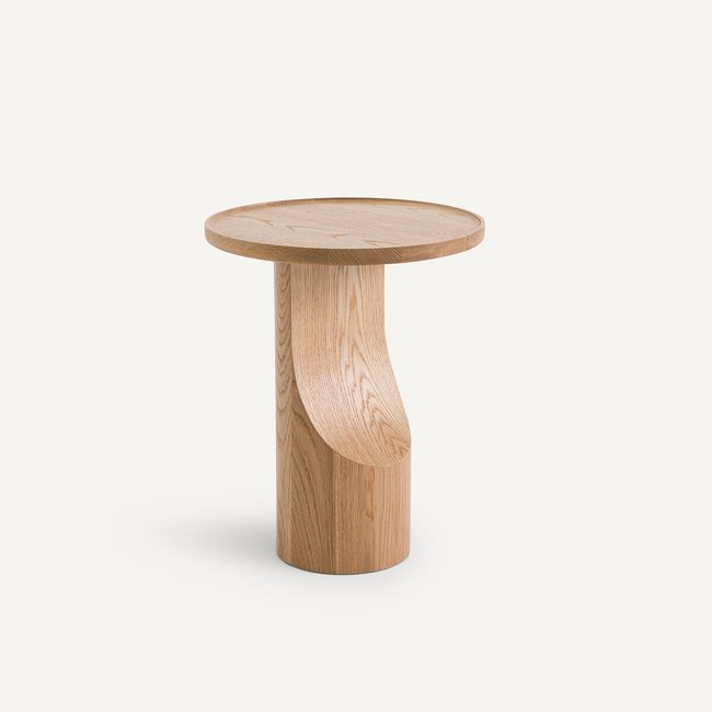 Bout de canapé chêne massif, Stigido Couleur chêne naturel <span itemprop=
