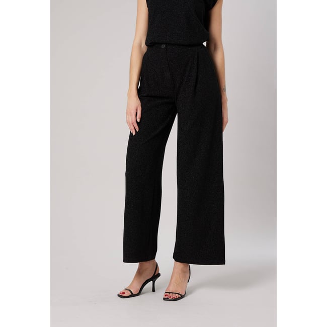 Pantalon large femme en tissu brillant GLORIA - DEELUXE