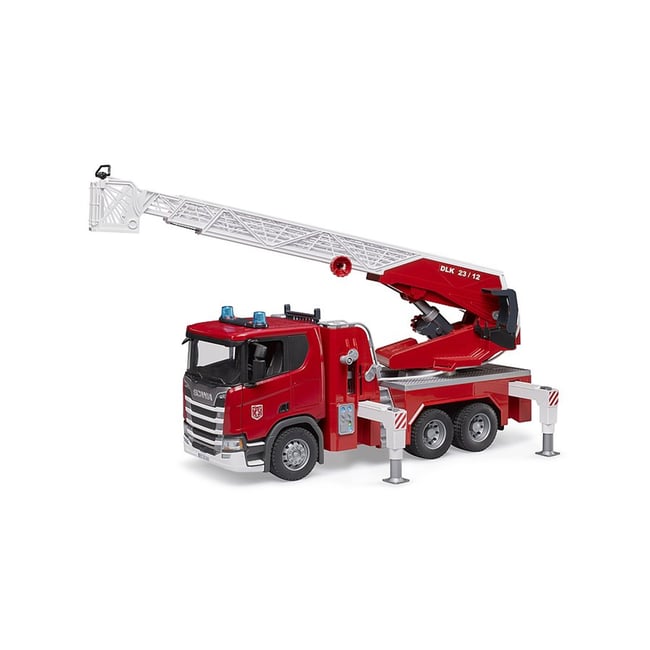 Scania Super 560R Pompiers avec échelle pivotante, pompe à eau et module Light & Sound v002231 <span itemprop=
