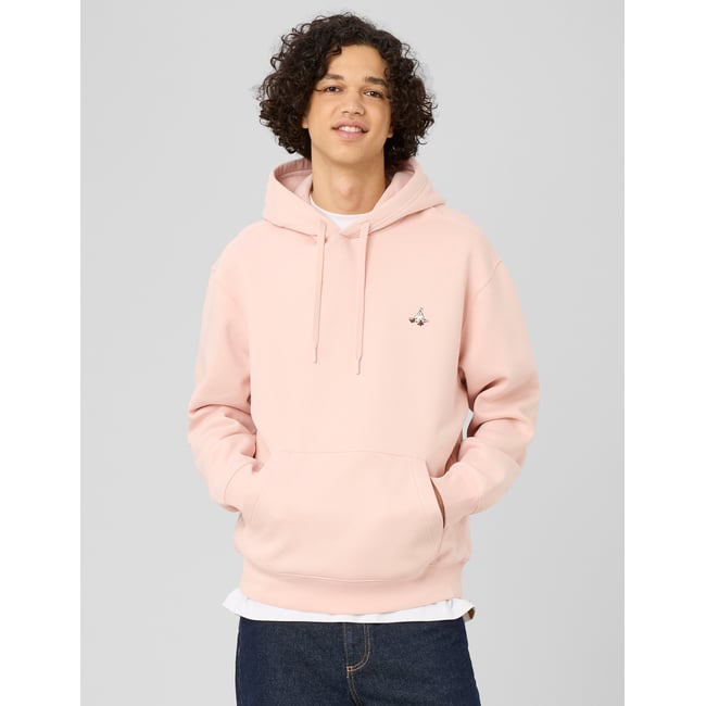 Sweat broderie poitrine rose pâle <span itemprop=