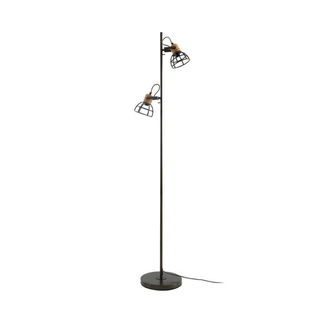 Lindby Lampadaire Tiliane Moderne Noir Métal - Lampe Sur Pied 3 Lampes E27 Pour Salon Et Salle à Manger