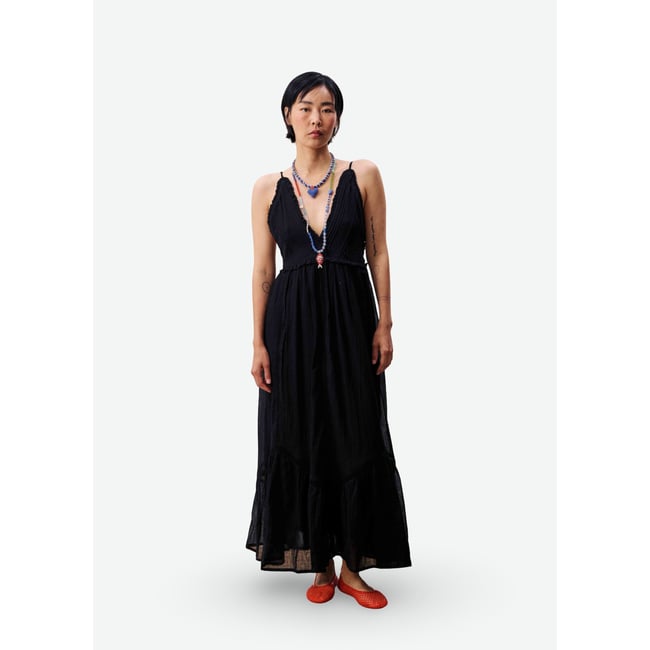 Robe longue PHILYRA noir <span itemprop=