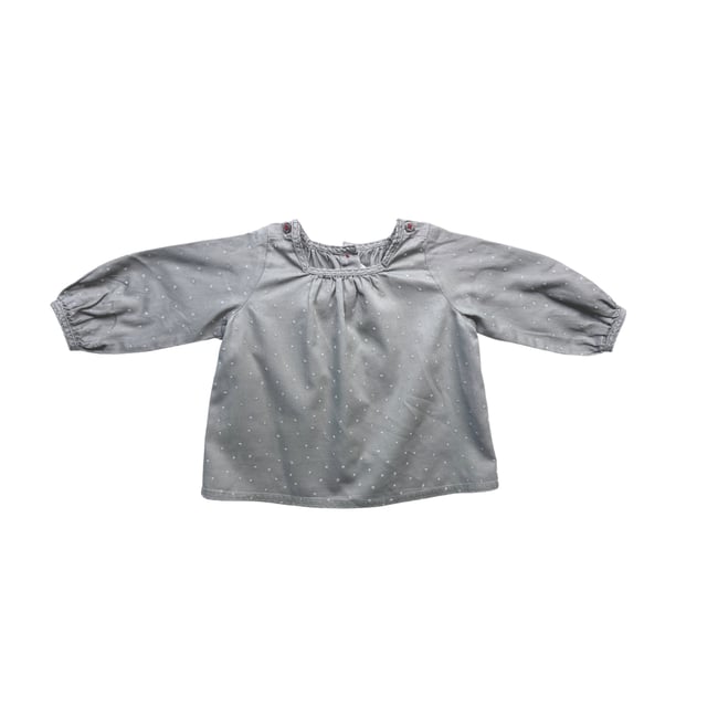 Blouse bébé - Très bon état gris <span itemprop=