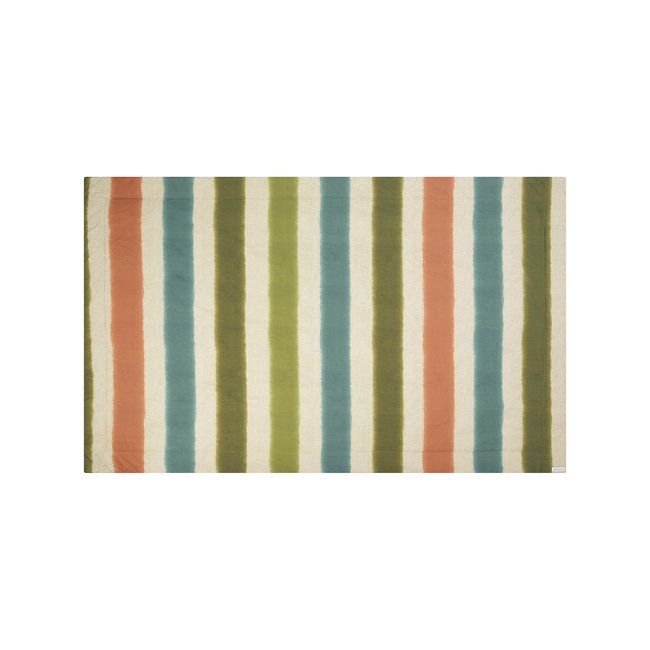 Courtepointe imprimée en percale de coton, MIRMANDE MOSS multicolore <span itemprop=