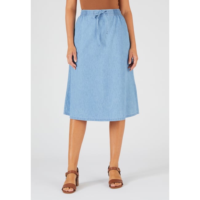 Jupe tissu chambray - DAMART