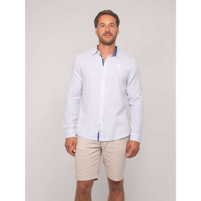 Chemise Manches Longues Lin Rayures Duplaya - RITCHIE
