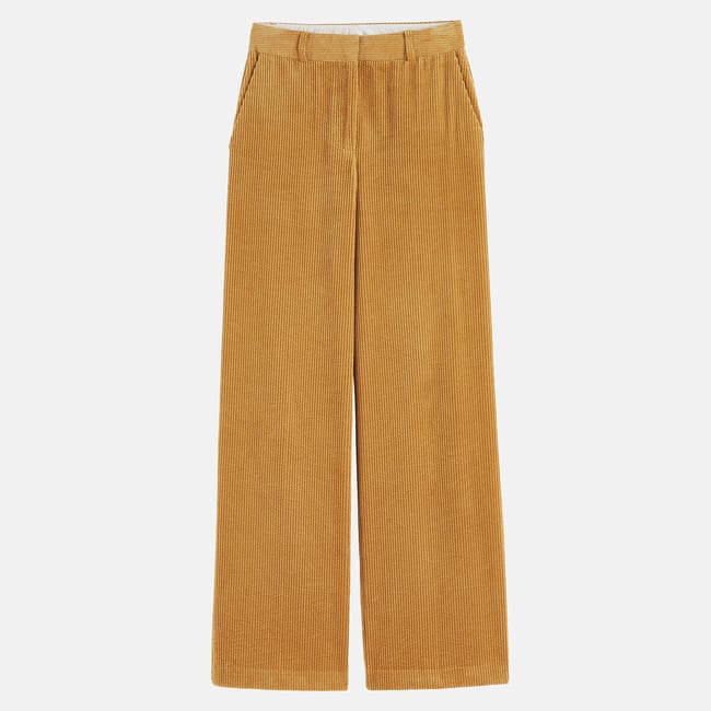 Pantalon large, taille haute, en velours côtelé - LA REDOUTE COLLECTIONS