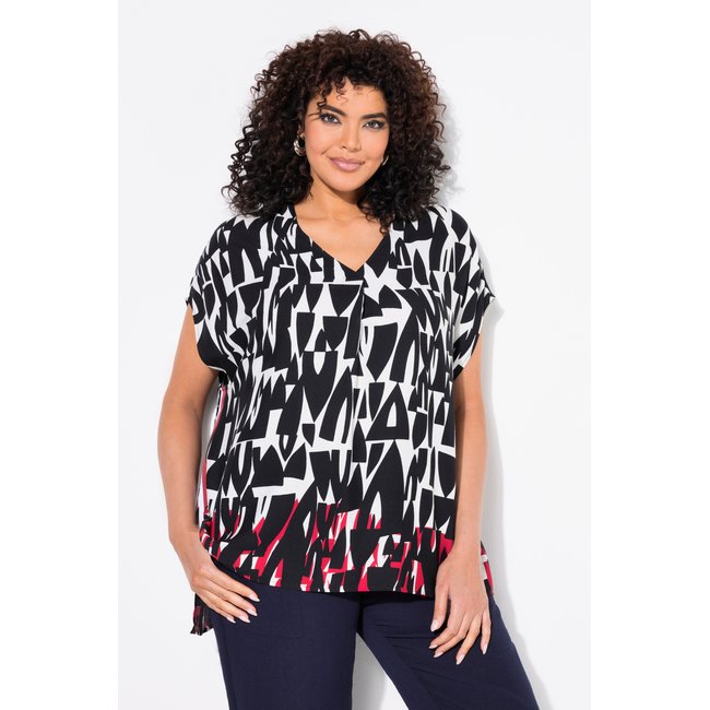Blouse oversize marine <span itemprop=