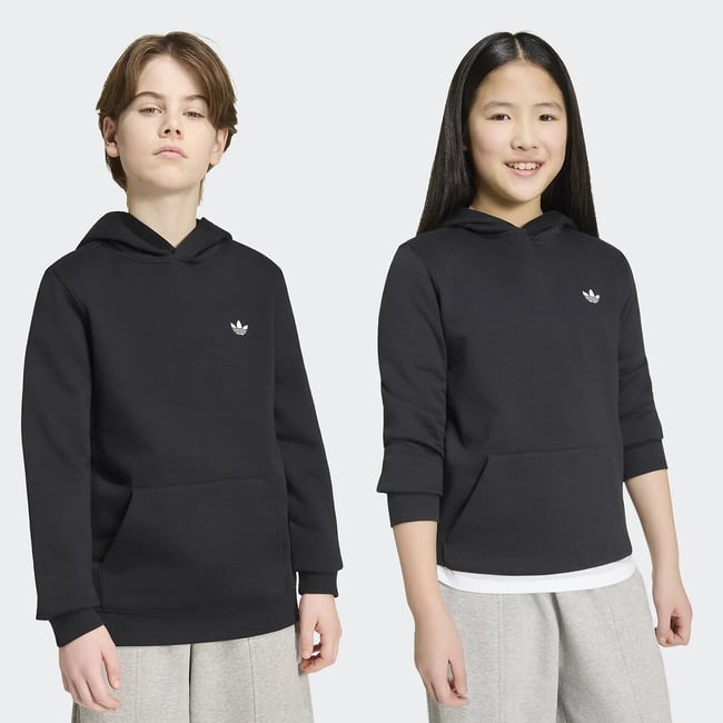Sweat à capuche en molleton noir <span itemprop=