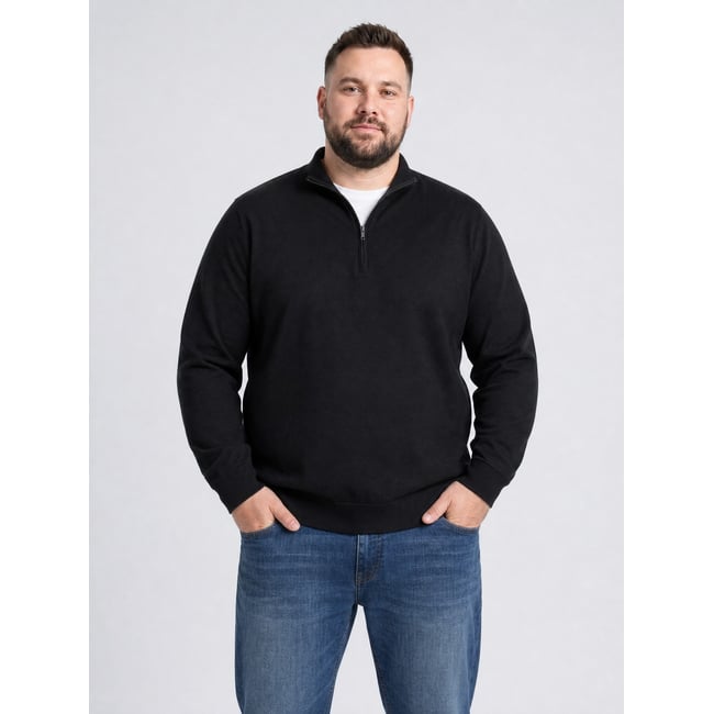 Pull grande taille à col zippé steelridge - PETROL INDUSTRIES