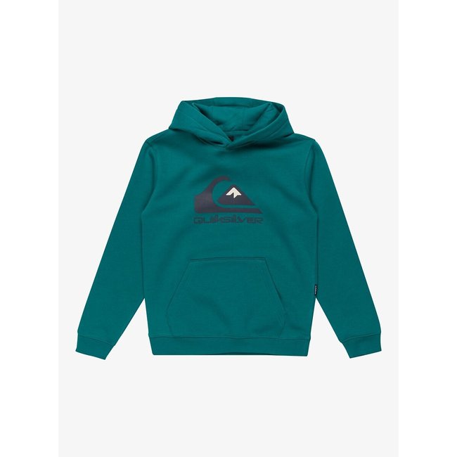 Sweat à capuche en molleton vert <span itemprop=