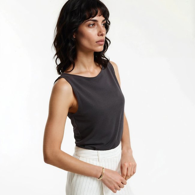 Camiseta sin mangas con cuello barco - LA REDOUTE COLLECTIONS