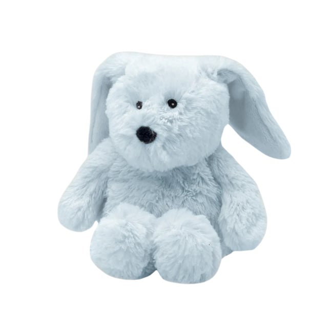 Peluche Bouillotte Lapin Junior bleu <span itemprop=