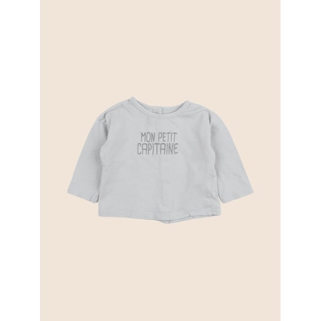 Tee-shirt - Bon état gris <span itemprop=