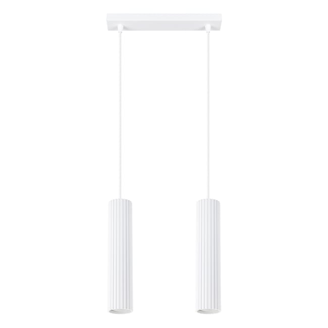 Suspension Aluminium Blanc GU10 2 Karbon Couleur blanc <span itemprop=