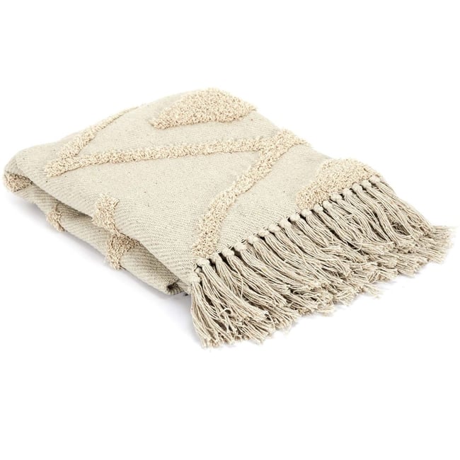 Plaid ethnique losanges en relief 120 x 150 cm v002235 <span itemprop=