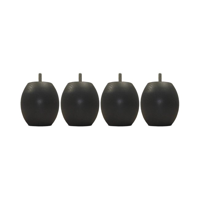 Pied boule bois (lot de 4) - SOMEO