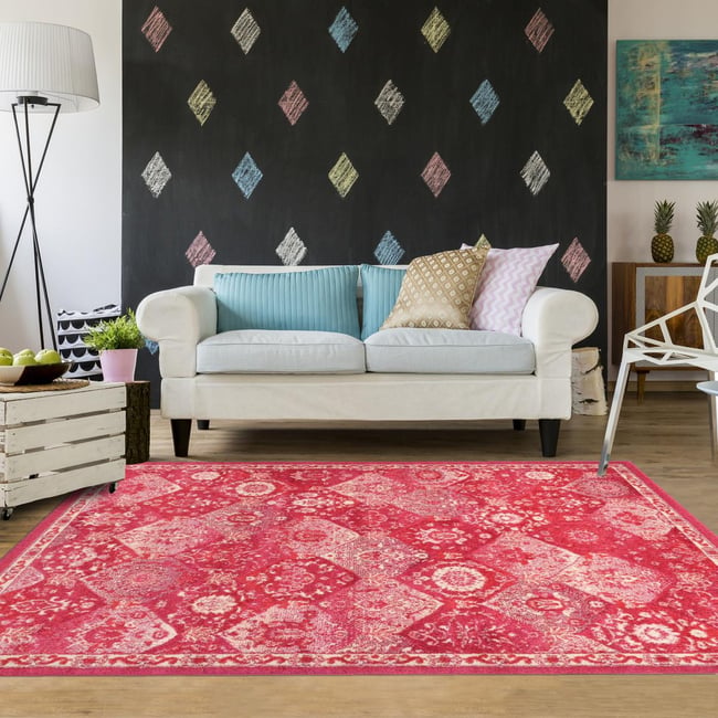 Tapis orient tissé motif traditionnel OLNA - UN AMOUR DE TAPIS