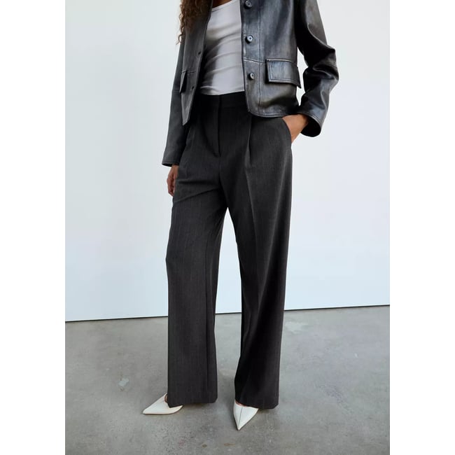 Pantalon droit pinces - MANGO