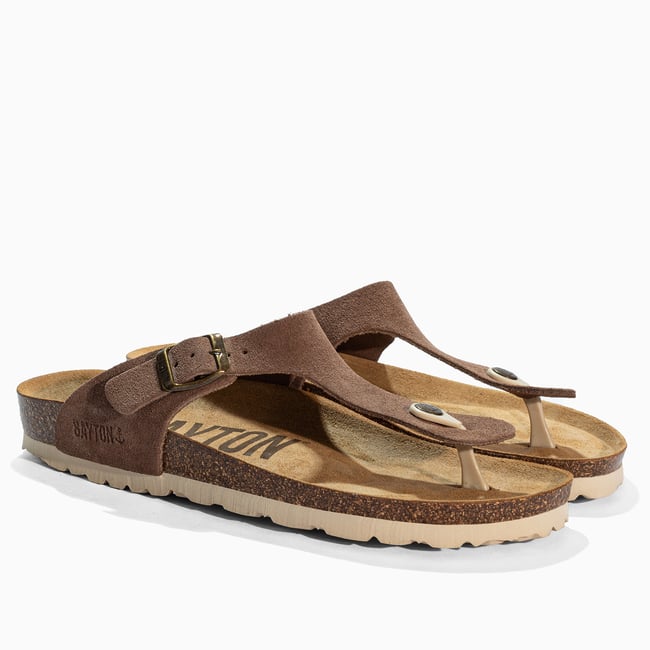Tongs MERCURE dark beige <span itemprop=