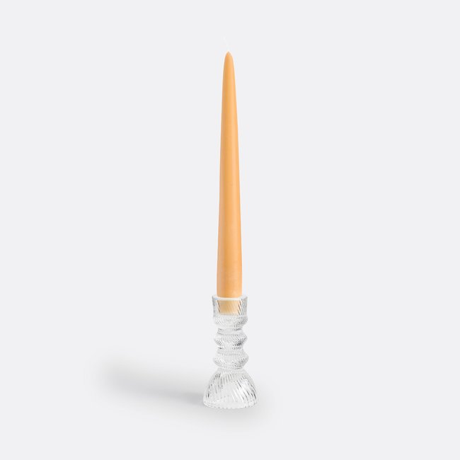 Castiçal em vidro, alt. 11 cm, Carsa transparente <span itemprop=
