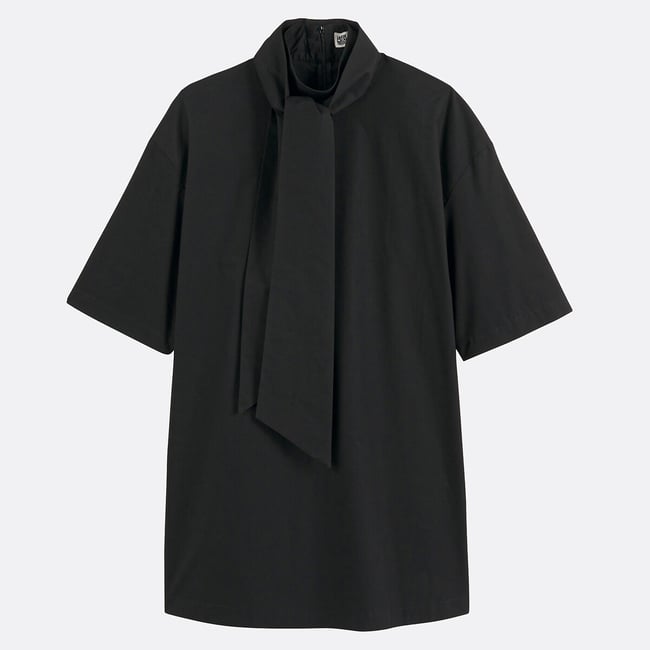 Sukienka mini z długimi rękawami w kolorze czarnym LA REDOUTE COLLECTIONS