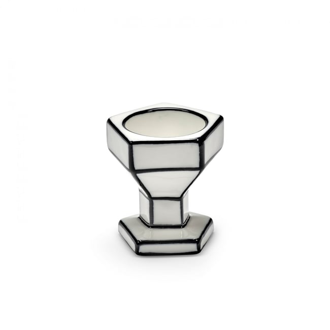 Coquetier en porcelaine Carte Blanche Couleur blanc <span itemprop=
