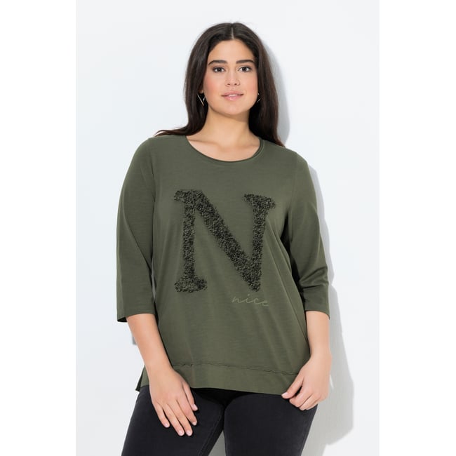 T-shirt classique à manches 3/4 et col rond - ULLA POPKEN