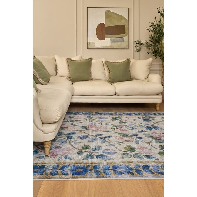 Eco-Washable Lady Rose Rug, multi-coloured, HUG RUG