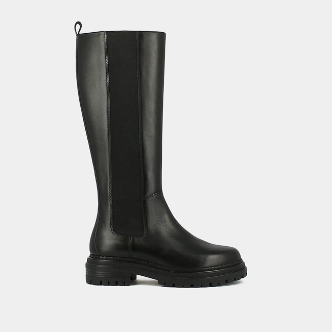 Botas em pele, Adal preto <span itemprop=