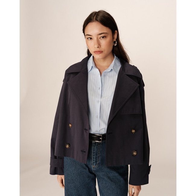 Trench PRINTEMPS marine <span itemprop=