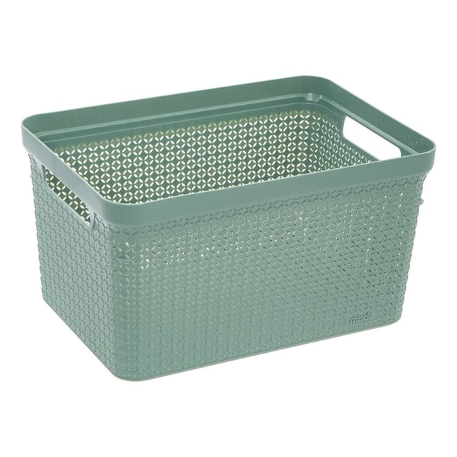Panier à linge 17L scandinave SCANDI Couleur vert <span itemprop=