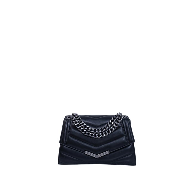 Sac THE 1 TIMELESS cuir matelassé Taille M noir <span itemprop=