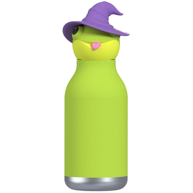 Gourde isotherme Spookie Couleur vert, violet, noir <span itemprop=
