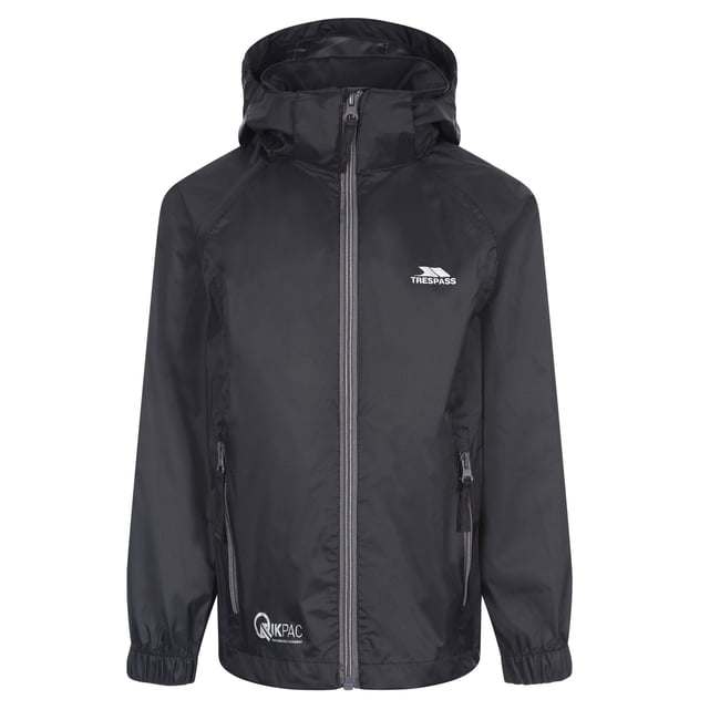 Coupe-vent pliable QIKPAC noir/ gris anthracite <span itemprop=